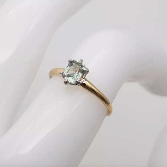 Tiffany & Co GIA Alexandrite Purple Blue Solid 18k Yellow Gold Ring - Picture 3 of 7